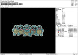Squirtle 2205 Embroidery File 6 sizes