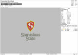 Stanislaus State  Embroidery File 6 sizes