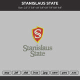 Stanislaus State  Embroidery File 6 sizes
