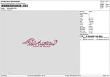 Staraestheticstext Embroidery File 6 sizes