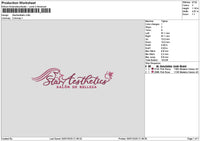 Staraestheticstext Embroidery File 6 sizes
