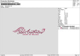 Staraestheticstext Embroidery File 6 sizes