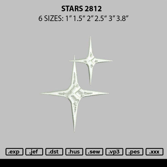 Stars 2811 Embroidery File 6 sizes