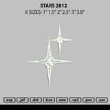 Stars 2811 Embroidery File 6 sizes