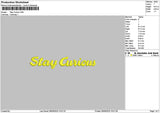 Curioustext Embroidery File 6 sizes
