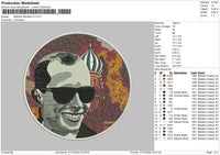 Stephan Bandera V2 Embroidery File 5 sizes