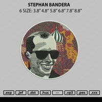 Stephan Bandera V2 Embroidery File 5 sizes