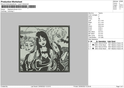 Stephanie Brown Embroidery File 5 sizes