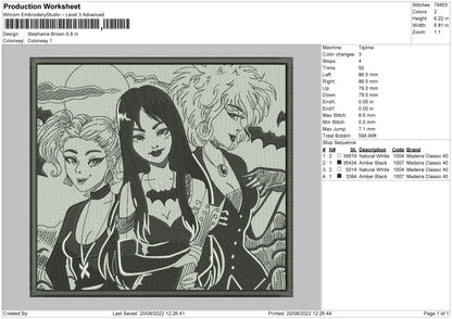 Stephanie Brown Embroidery File 5 sizes