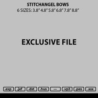 Stitchangel Bows Embroidery File 6 sizes