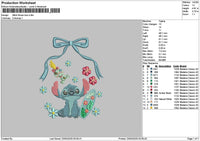 Stitch Flowers 2303 Embroidery File 6 sizes