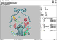 Stitch Flowers 2303 Embroidery File 6 sizes