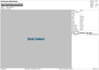 Stolz G Bold Embroidery File 6 sizes