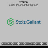 Stolz G Embroidery File 6 sizes