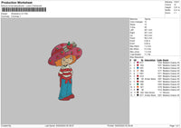 Strawberry V2 Embroidery File 6 sizes