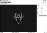 Heart 2407 Embroidery File 6 sizes