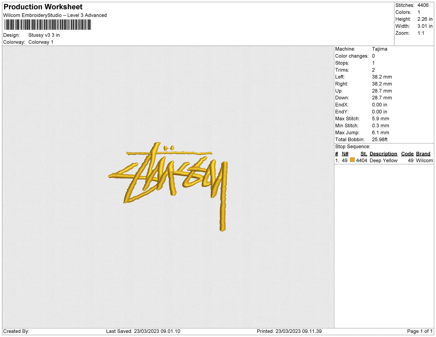 stussy v3 embroidery file