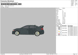 Car 2015 Embroidery File 6 sizes