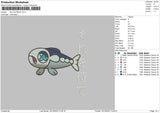 Sun And Moon Embroidery File 6 sizes