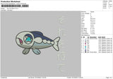 Sun And Moon Embroidery File 6 sizes