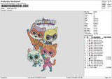 Kitties Heroes Embroidery File 6 sizes