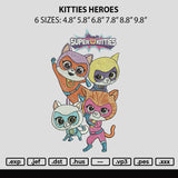 Kitties Heroes Embroidery File 6 sizes
