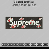 Supreme Akatsuki Embroidery File 4 size