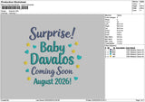 Surprisetext 0202 Embroidery File 6 sizes