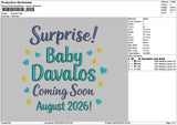 Surprisetext 0202 Embroidery File 6 sizes