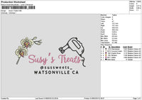 Susystext Embroidery File 6 sizes
