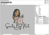 Sweetsbytext Embroidery File 6 sizes