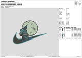 Swoosh Batman 23 Embroidery File 6 sizes