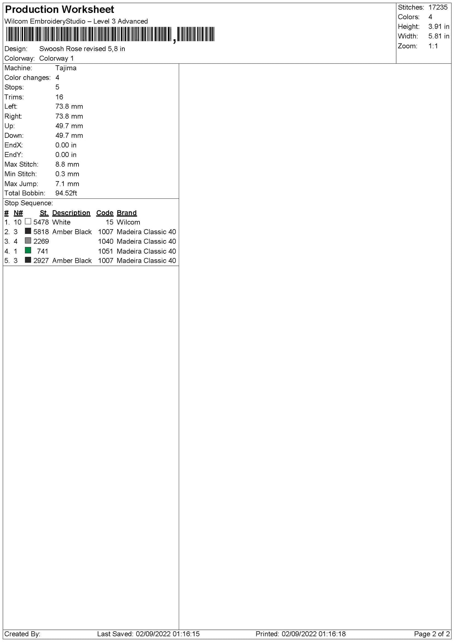 Nike Swoosh Rose Embroidery File 5 sizes
