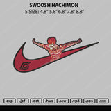 Swoosh Hachimon Embroidery File 5 sizes