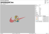 Swoosh Lola V2 Embroidery File 5 sizes