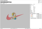 Swoosh Lola V2 Embroidery File 5 sizes