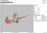 Swoosh Lola V2 Embroidery File 5 sizes