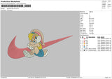 Swoosh Lola V2 Embroidery File 5 sizes