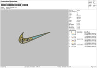 Swoosh Melodias Embroidery File 4 size