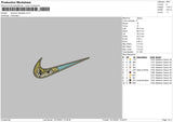 Swoosh Melodias Embroidery File 4 size