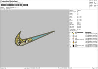 Swoosh Melodias Embroidery File 4 size