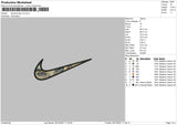 Swoosh Pain V3 Embroidery File 4 size