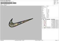 Swoosh Pain V3 Embroidery File 4 size