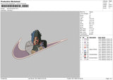 Swooshsasuke 002 Embroidery File 6 sizes