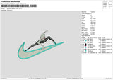 Swoosh Spidergwen Embroidery File 6 sizes