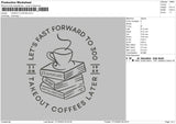 Coffeebooks Embroidery File 6 sizes