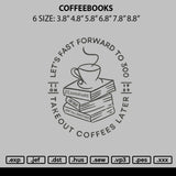 Coffeebooks Embroidery File 6 sizes