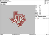 Map Tamtext Embroidery File 6 sizes