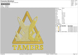 Tamers Embroidery File 6 sizes