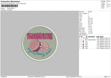 Tangerine Embroidery File 4 size